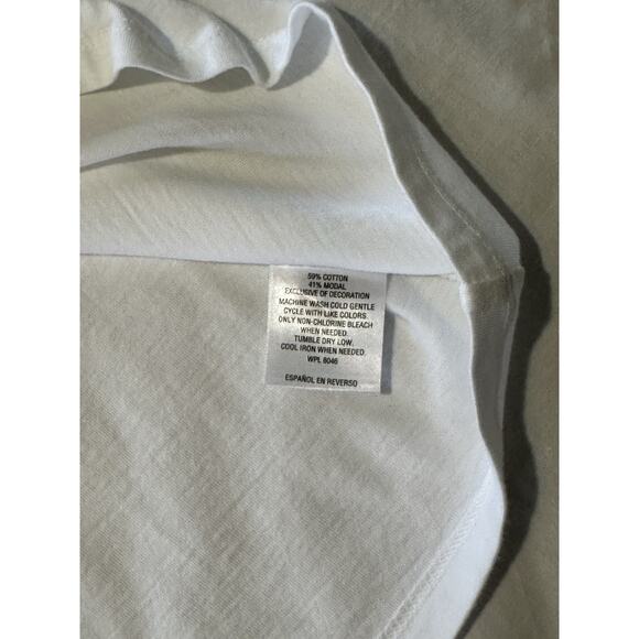 Charter Club Embroidered Floral Tee – XL - Picture 5 of 6